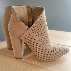 Tan Suede Booties